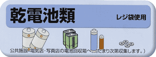 乾電池類ゴミ分別一覧