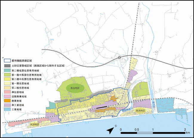 都市機能誘導区域図