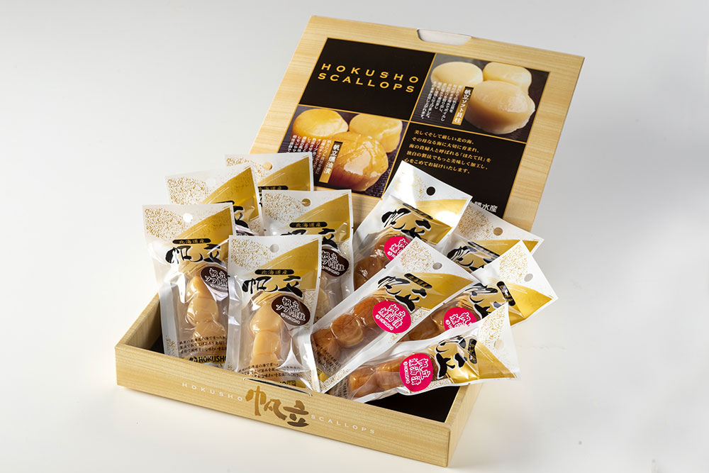 ホタテ燻油漬けパッケージ